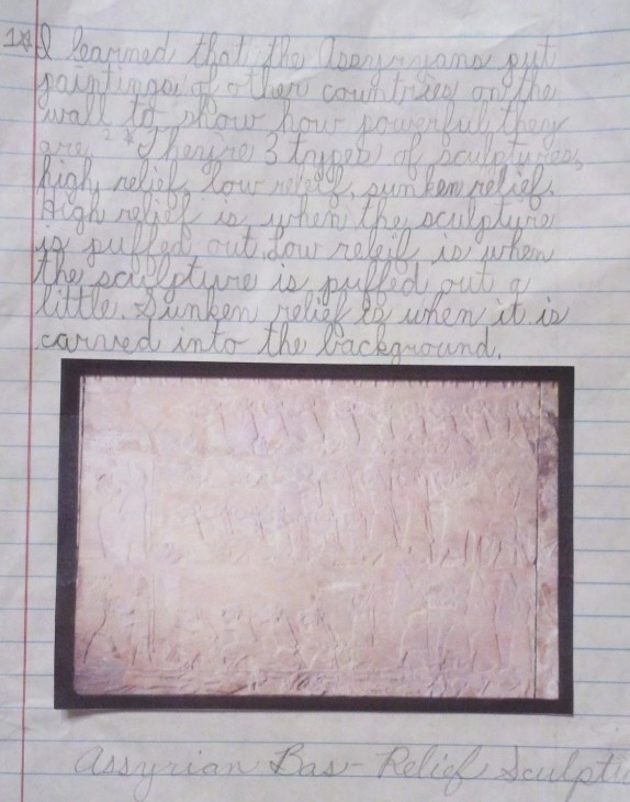 3rd Grade Notebook Page