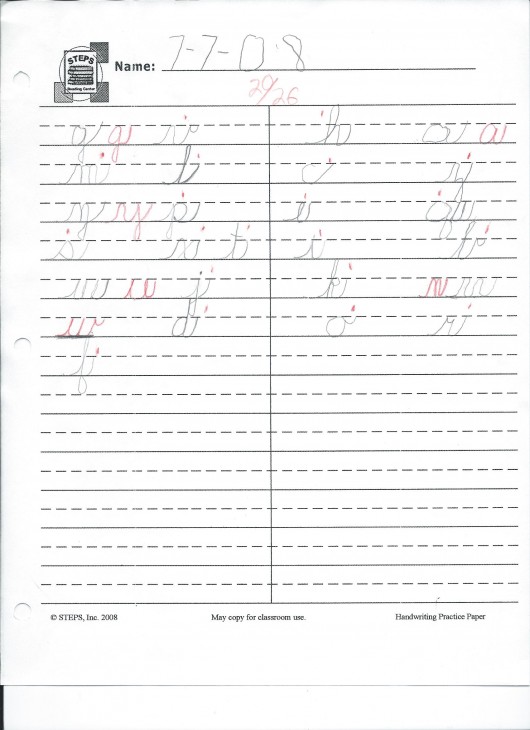 Cursive First Phonogram Quiz